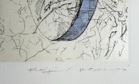 【宇佐美圭司銅版画1葉・辻井喬直筆署名入】詩集『群青、わが黙示』全2冊