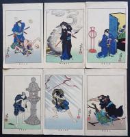 月岡芳年 木版画 近世侠義伝 24枚セット