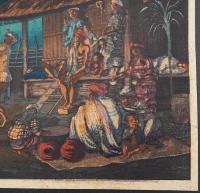 エリザベス・キース 木版画『カヌイ・バギオの宴会(The Kanoui. Baguio Banquet Dance)』