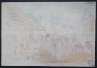 エリザベス・キース 木版画『カヌイ・バギオの宴会(The Kanoui. Baguio Banquet Dance)』