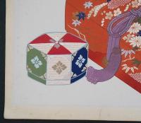 都路古陽 木版画『貝桶・香箱』(有職玩具 第3巻より)