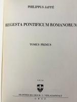 【ラテン語洋書】ローマ教皇文書目録 全2巻揃『Regesta Pontificum Romanorum』