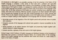 【英語洋書】 古英語入門 『An Introduction to Old English』
