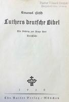 【ドイツ語 ひげ文字洋書】 ルター聖書の改訂をめぐる一考察『Luthers deutsche Bibel : Ein Beitrag zur Frage ihrer Durchsicht』