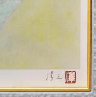 上村淳之 リトグラフ『花時(小さい四季シリーズ vol.2)』限定200部 作家保存版 (ルリビタキ)