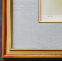 上村淳之 リトグラフ『花時(小さい四季シリーズ vol.2)』限定200部 作家保存版 (ルリビタキ)