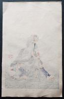 月岡芳年 木版画『近世侠義伝 御下利七』