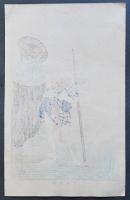 月岡芳年 木版画『近世侠義伝  稲舟万吉』