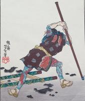 月岡芳年 木版画『近世侠義伝  垣根虎蔵』