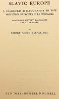 【英語等洋書】 スラヴ・ヨーロッパ：西欧諸語による歴史・言語・文学の主要文献 『Slavic Europe : a selected bibliography in the Western European languages, comprising history, languages, and literatures』