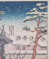 エリザベス・キース 小型木版画『Amherst in Doshisha』(同志社大学アーモスト館)　