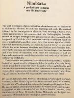 【英語洋書】 ニンバールカ：シャンカラ以前のヴェーダーンタとその哲学 『Nimbārka  : a pre-Śaṁkara Vedāntin and his philosophy』