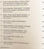 【英語洋書】 主語と主題『Subject and topic』