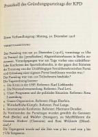 【ドイツ語洋書】 KPD (ドイツ共産党) 創立大会：議事録と資料 『Der Gründungsparteitag der KPD : Protokoll und Materialien』