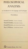 【英語洋書】 分析哲学：その言語と技法への入門 『Philosophical analysis : an introduction to its language and techniques』