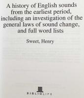 【英語洋書】 英語音の歴史：初期からの変遷、音変化の法則と語彙資料 『A history of English sounds from the earliest period, including an investigation of the general laws』