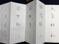 杭迫柏樹 肉筆臨書帖 4帖『良寛帖 3帖・良寛般若心経 1帖』　