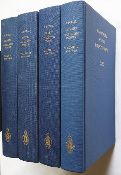 Armand Borel Oeuvres Collected Papers/ アルマン・ボレル数学