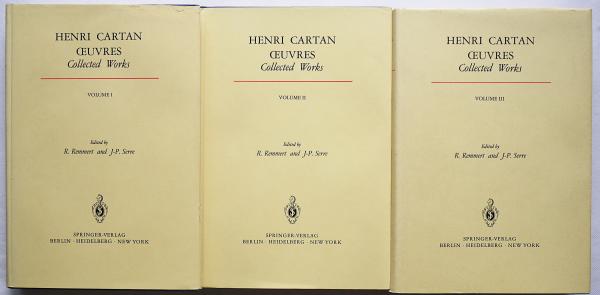 Henri Cartan Oeuvres Collected Papers/ アンリ・カルタン数学論文集