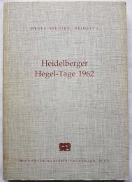 ドイツ洋書 ヘーゲル研究1 ハイデルベルガー1962/Hegel-Studien-Beiheft1 Hegel-Tage Heidelberger 1962