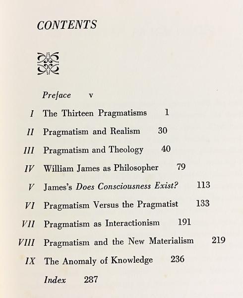 The thirteen pragmatisms, and other essays アーサー・O