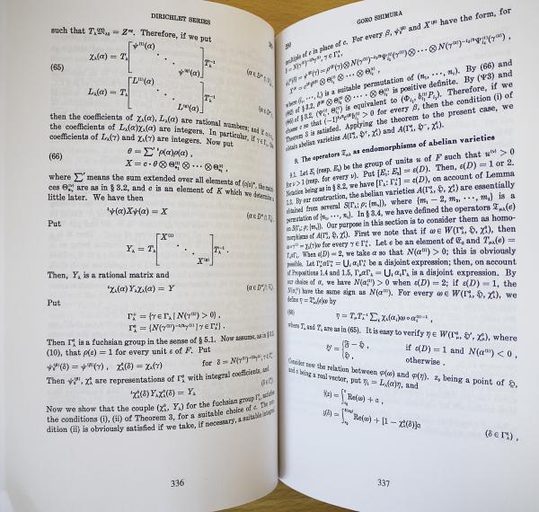 最も信頼できる 数学洋書】Goro Volume1 2冊セット Papers Collected Shimura 洋書