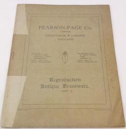 【英文洋書】Pearson-page Co. Ltd. : Reproduction antique brassware 1927 ●ピアソンページ社カタログ アンティーク真鍮製品