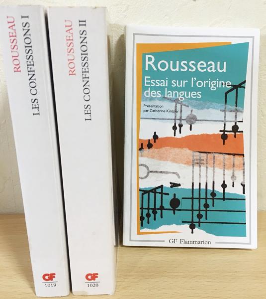 フランス語洋書 ルソー著作3冊セット Les Confessions 告白 全2冊揃 Essai Sur L Origine Des Langues 言語起源論 Jean Jacques Rousseau ジャン ジャック ルソー 古本 中古本 古書籍の通販は 日本の古本屋 日本の古本屋