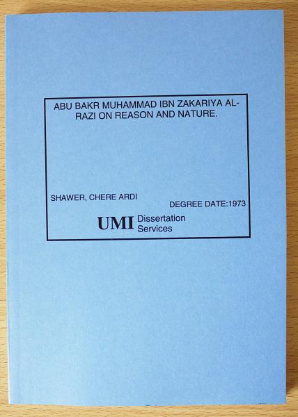 英語洋書 ミズーリ大学学位論文 Abu Bakr Muhammad Ibn Zakariya Al Razi On Reason And Nature アル ラーズィー 理性と本性 Pirooz Mehri Zendehnam アブストラクト古書店 古本 中古本 古書籍の通販は 日本の古本屋 日本の古本屋 英語洋書 ミズーリ大学学位論文 Abu Bakr Muhammad Ibn Zakariya Al Razi On Reason And Nature アル ラーズィー 理性と本性 Pirooz Mehri Zendehnam アブストラクト古書店 古本 中古本 古書籍の通販は 日本の古本屋 日本の古本屋