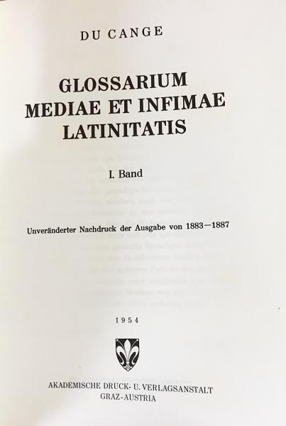 洋書 Glossarium Mediae et Infimae Latinitatis 全5冊10巻揃 【中世