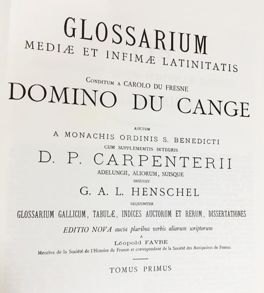 洋書 Glossarium Mediae et Infimae Latinitatis 全5冊10巻揃 【中世