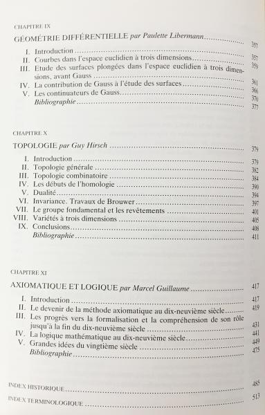 仏語洋書 数学史 【Abrégé d'histoire des mathématiques : 1700