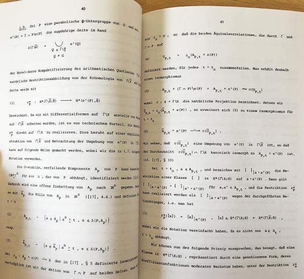 ドイツ語数学洋書 Kohomologie arithmetisch definierter Gruppen und