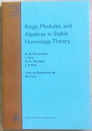 英語数学洋書　Rings, Modules, and Algebras in Stable Homotopy Theory 【安定ホモトピー論における環、加群、代数】