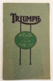 Operation and care of the Triumph motor cycle :  4.94 H. P.  Type P.『トライアンフ・モーターサイクルの操作とケア：モデルP』1923年頃