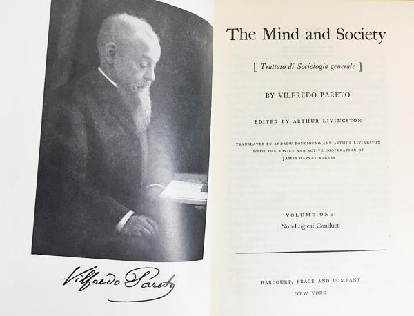英語洋書 The Mind and Society : a treatise on general sociology 