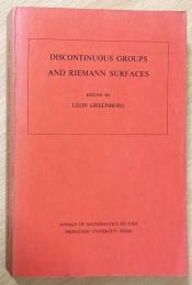 英語数学洋書　Discontinuous Groups and Reimann Surfaces【不連続群とリーマン面】