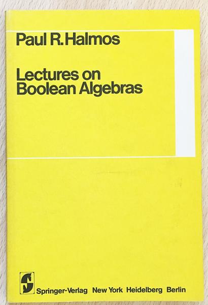 英語数学洋書 Lectures on Boolean Algebras【ブール代数講義】([by] Paul R. Halmos) / 古本 ...