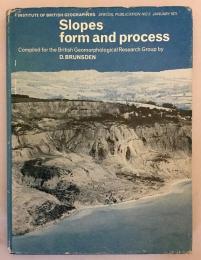 【英語洋書】斜面、形態およびプロセス『Slopes, form and process』（Special publication, no. 3）