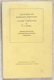 英語数学洋書　Lectures on Riemann surfaces, Jacobi varieties【リーマン面とヤコビ多様体の講義】