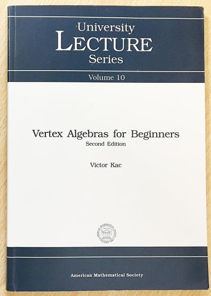 英語数学洋書 Vertex Algebras For Beginners 初学者のための頂点代数 Victor Kac 古本 中古本 古書籍の通販は 日本の古本屋 日本の古本屋