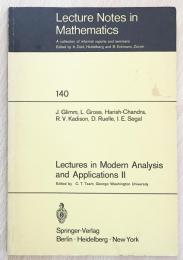 英語数学洋書　Lectures in Modern Analysis and Applications II 【現代解析学講義 第2巻】