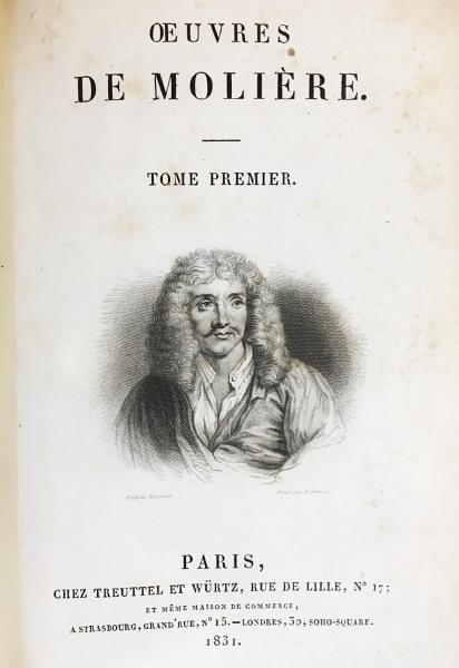 フランス語洋書 OEUVRES DE MOLIERE 【モリエール全集 全7巻揃】1831年