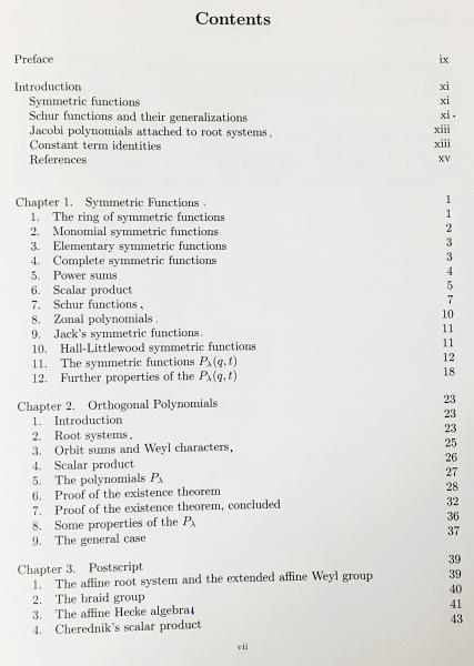 英語数学洋書 Symmetric Functions and Orthogonal Polynomials【対称