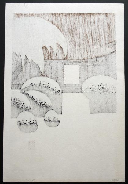 斎藤清 木版画 『上山 浄光寺』(斎藤清) / 古本、中古本、古書籍の通販