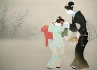 新蛍(母と子より)』 上村松園 リトグラフ(上村淳之 監修) / 古本、中古