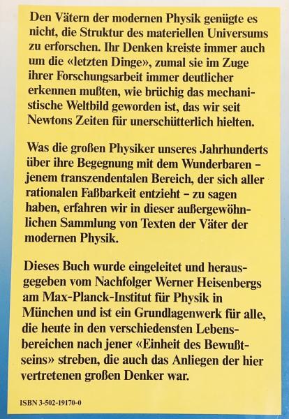 ドイツ語洋書 Physik und Transzendenz 【物理学と超越：奇跡に