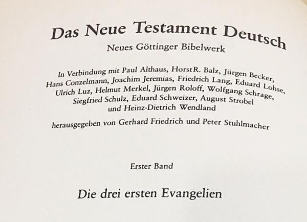 ドイツ語洋書 Das Neue Testament Deutsch【新約聖書】全4巻揃 / 古本