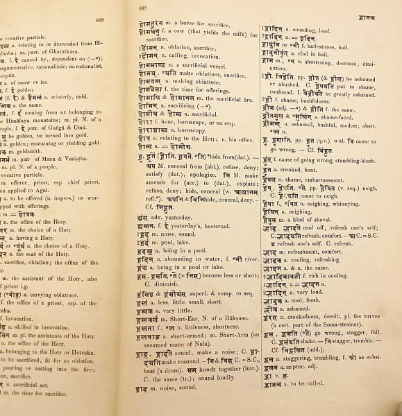 洋書】 サンスクリット-英語辞書 (梵英辞典)：セントピーターズバーグ