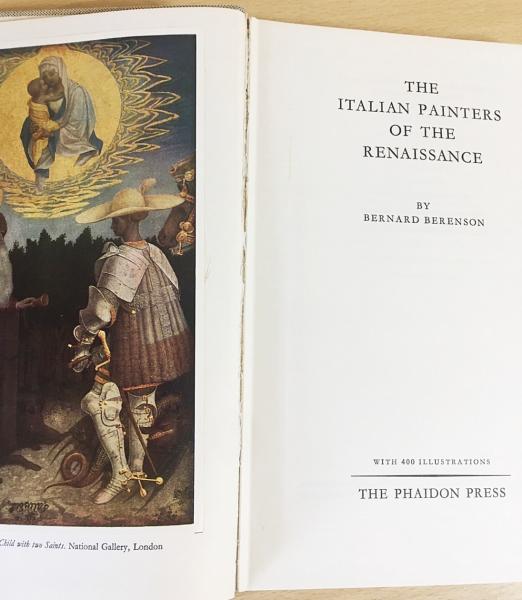 世界史的名著！ バーナード・ベレンソンのフィレンツェ派の素描 第一巻 1903 英語洋書 The Italian Painters of the Renaissance 【ルネサンスの